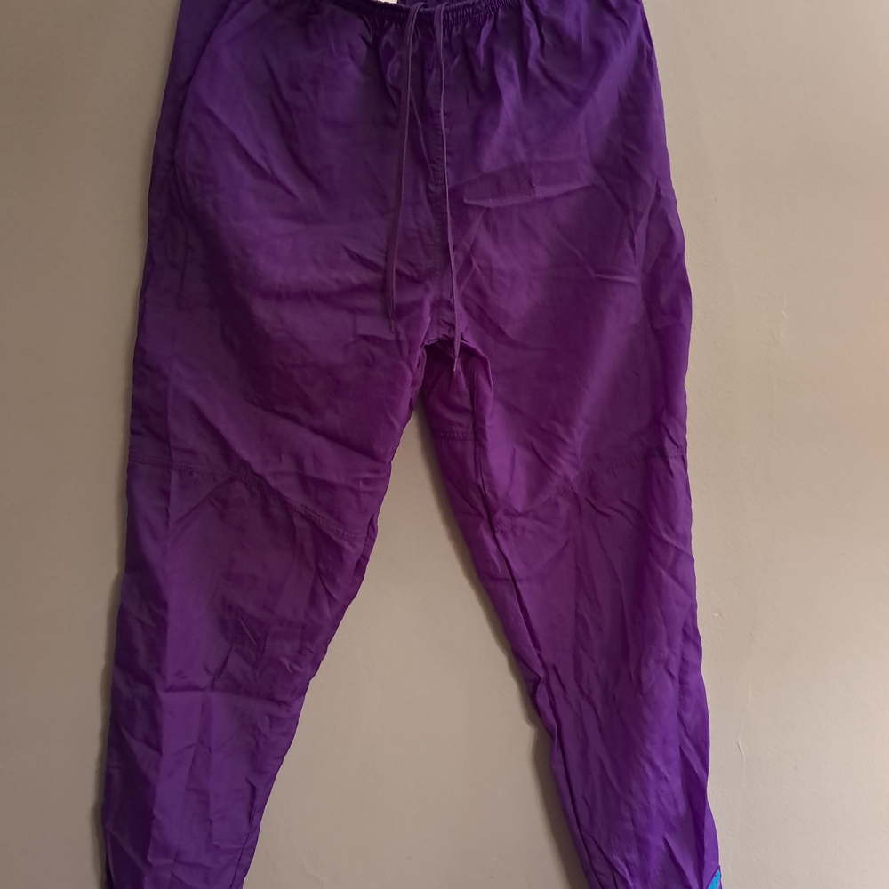 Vintage Women's Purple Shiny Joggers